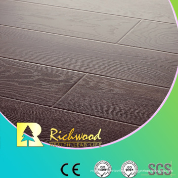 Plancher stratifié insonorisant de relief commercial de 12.3mm E0 AC3